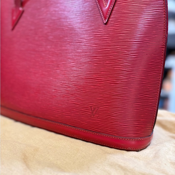 Louis Vuitton Lussac Epi 2way bag - Red Vintage - Picture 3 of 13